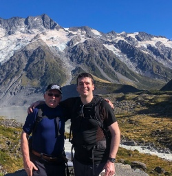 Guests at Hooker Valley, Canterbury New Zealand