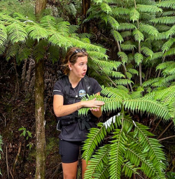 1 Guide Maddy on Kauri Grove Hike March2025