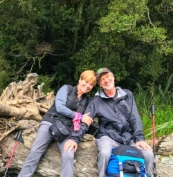 Lunch break on Hollyford Track