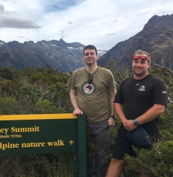 Group at Key Summit Lookout Trail, Fiordland New Zealand