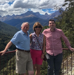 Group at Pops view lookout, Fiordland New Zealand
