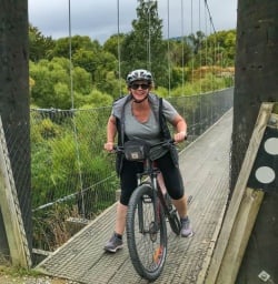Cycling through Arrowtown