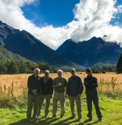 Guests in Fiordland National Park