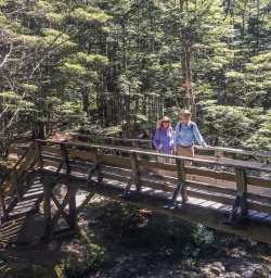 Couple on a Bridge at Otago, New Zealand