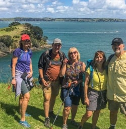 Group at Matiatia Bay, Waiheke Island Auckland New Zealand