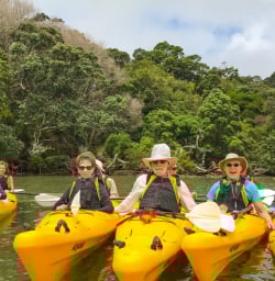 1. Guests on water Kayak tour