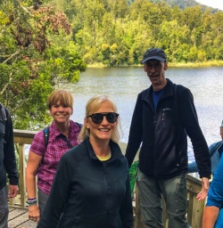 Guests at Lake Matheson