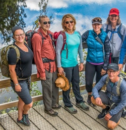 Group at Lake Matheson, West Coast New Zealand