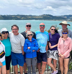 140125 Group posing in Coromandel Peninsula