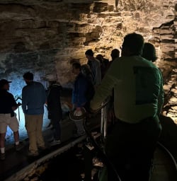140125 guided tour of Waitomo Caves