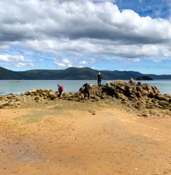 2 Guests Exploring Beach on Ulva Island