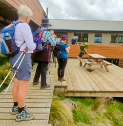 2. Kepler Track group at Luxmore Hut