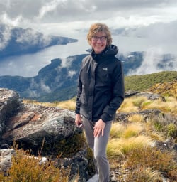 2. Solo guest at heli drop off Kepler Track