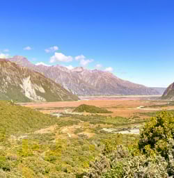 2. Views back down the Hooker Valley