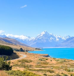2. Views of Mt Cook from Lake Pukaki