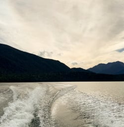 2. Water taxi across Lake Te Anau