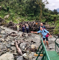 3 Excited Guests on Milford Track