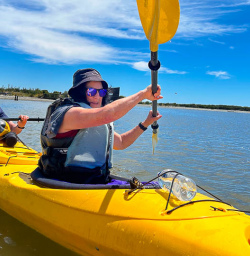 Kayaking tours in Okarito Lagoon