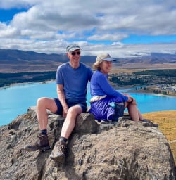 Walking tour on Mount John in Mackenzie Country 