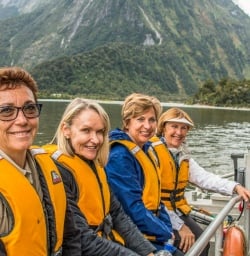 Boat Tour at Milford Sound, Fiordland National Park Southland New Zealand