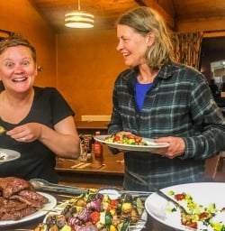 Dinner at Omarama, Canterbury New Zealand