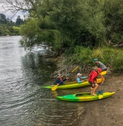 Kayak Tour on Waikato River, New Zealand
