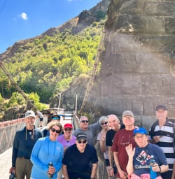 3. Group photo on Kawarau Bridge