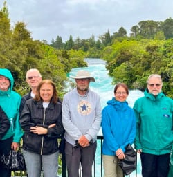3. Group picture at Huka Falls