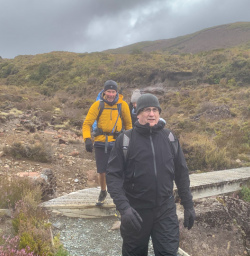 3. Guests hiking Tongariro