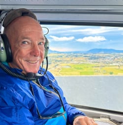 Helicopter flight to Kepler Track