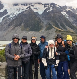 Couple at Hooker Valley Track, Canterbury New Zealand