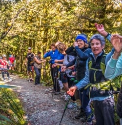 Group at Key Summit Trail, Routeburn Track, Fiordland National Park Southland New Zealand