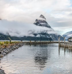 Mitre Peak at Milford Sound, Fiordland National Park Southland New Zealand