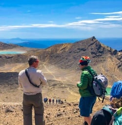 Overlooking Tongariro Crossing