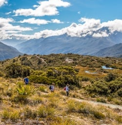 Walking the Key Summit Trail, Routeburn Track, Fiordland National Park Southland New Zealand