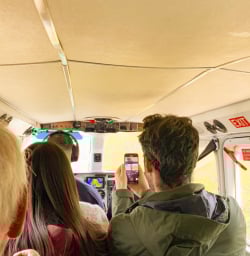 4. Guest in plane Stewart Island