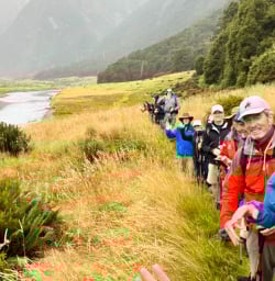 4. Guide and guests in Siberia Valley selfie