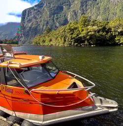 Boat to Milford Track