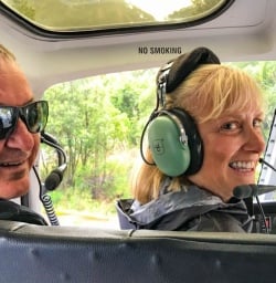 Couple on Milford Sound helicopter flight