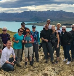 Guests up Mount John