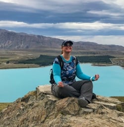 Meditation up Mount John Lake Tekapo