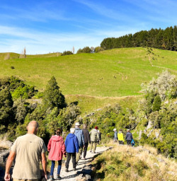 5. Guests walking to Waitomo Caves