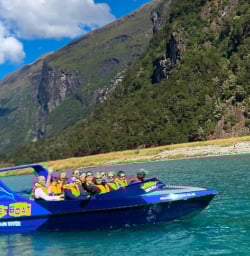 Jet boat ride with New Zealand Trails 