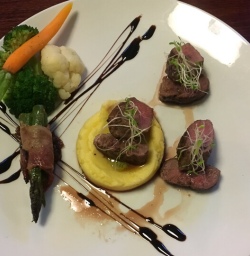 Dinner at Akaroa, Canterbury New Zealand