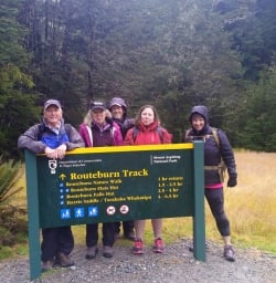 6 group routeburn track fiordland southland