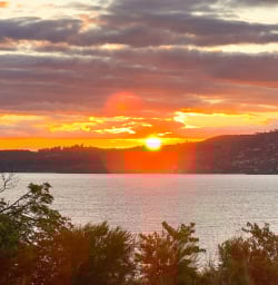 Sunset north island
