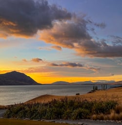 Sunset over Lake Ohau