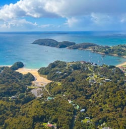 Flying into Stewart Island