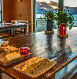 Snack at Lake Pukaki, Canterbury New Zealand