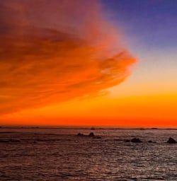 East coast sunset 